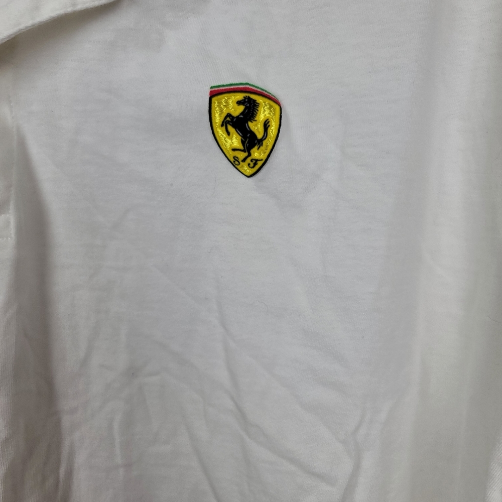Scuderia Ferrari White Polo Shirt size XXL - Picture 4 of 8